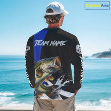 Load image into Gallery viewer, Personalized Bass Fishing Jersey, Bass Fishing Shirt Long Sleeve Fishing Apparel For Men NHT872
