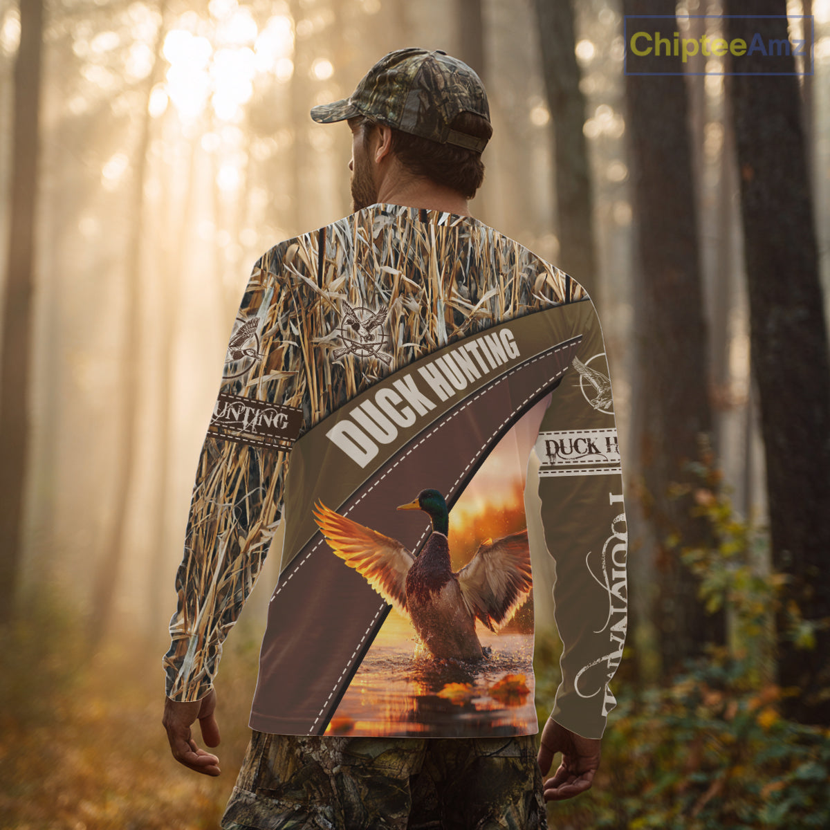 Mallard Duck Hunting Shirt Camo Custom Name Hunting Clothes For Hunters Best Gift NHT114