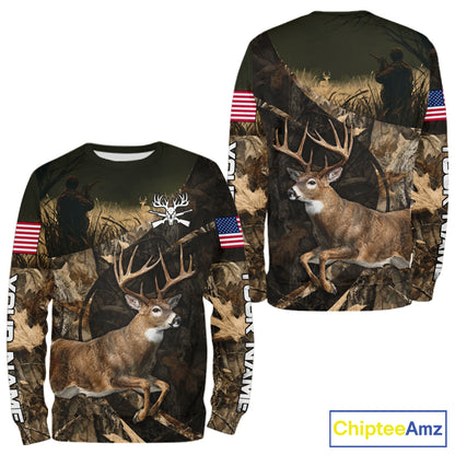 Whitetail Deer Hunting Shirt, Best Gifts for Deer Hunters, Hunting Hoodie For Men NHT351