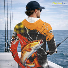 Load image into Gallery viewer, Personalized Redfish Fishing Jerseys, Red Drum Saltwater Tournament Fishing Shirts NHT464