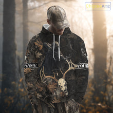Load image into Gallery viewer, Deer Hunting Grim Reaper Camouflage Shirts for Deer Hunters, Hunting Hoodie For Men NHT358