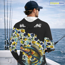Load image into Gallery viewer, Personalized Walleye Fishing Shirt Long Sleeve, Fishing Shirts For Men NHT413