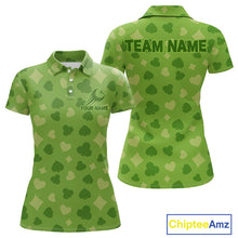 Load image into Gallery viewer, Personalized Poker Green Womens Golf Polo Shirt, Funny Golf Top For Family Team Shirt NHT756