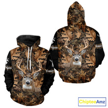 Load image into Gallery viewer, Deer Hunting Hunting Camo Brown Black Customize Name 3D All Over Printed Shirts NHT301