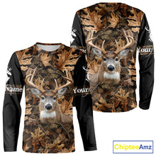 Load image into Gallery viewer, Deer Hunting Hunting Camo Brown Black Customize Name 3D All Over Printed Shirts NHT301