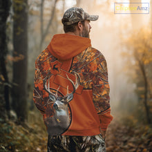 Load image into Gallery viewer, Whitetail Deer Hunting Shirt Orange Camo 3D All Over Print Personalized Gift for Hunters NHT38