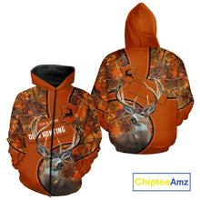 Load image into Gallery viewer, Whitetail Deer Hunting Shirt Orange Camo 3D All Over Print Personalized Gift for Hunters NHT38