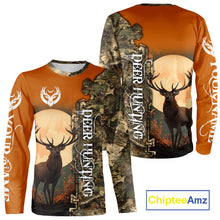 Load image into Gallery viewer, Best Orange Camo Deer Hunting Clothes 3D Full Print Full Moon Buck Design For Deer Hunters NHT41
