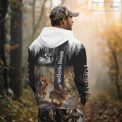 Beagle Rabbit Hunting 3D Camouflage Shirt – All Over Printed Design, Ideal Gift for Hunters NHT242