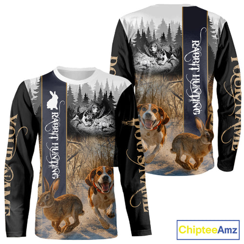 Beagle Rabbit Hunting 3D Camouflage Shirt – All Over Printed Design, Ideal Gift for Hunters NHT242