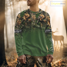 Load image into Gallery viewer, Personalized Green Deer Hunting Camo Full Printing Shirts, Best Hunting Gifts NHT46