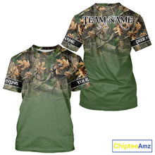 Load image into Gallery viewer, Personalized Green Deer Hunting Camo Full Printing Shirts, Best Hunting Gifts NHT46