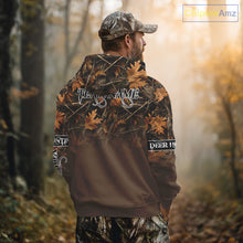 Load image into Gallery viewer, Personalized Brown Deer Hunting Camo Full Printing Shirts, Best Hunting Gifts NHT47