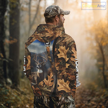 Load image into Gallery viewer, Personalized Deer Hunting Shirt 3D All Over Print with Fall Season Camo Hunting Clothes NHT253