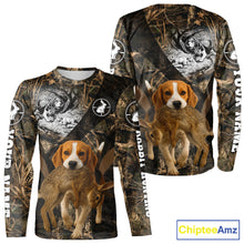 Load image into Gallery viewer, Personalized Rabbit Hunting Beagle Dog Camouflage Custom Name 3D Shirts, Rabbit Hunting Gifts NHT326