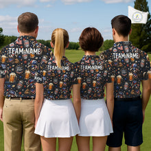 Load image into Gallery viewer, Personalized Patriotic Raccoon Shirt Custom Name USA 250 Years Polo Funny Beer &amp; Golf Lover Gift NHT985