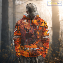 Load image into Gallery viewer, Whitetail Deer Hunting Shirt With Orange Camo Pattern And Skull Design For Hunters NHT77