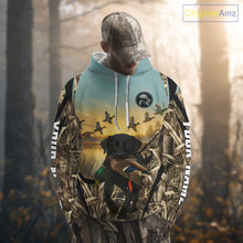 Load image into Gallery viewer, Duck Hunting Black Labrador 3D All Over Printed Camouflage Shirts, Duck Hunting Clothes NHT263