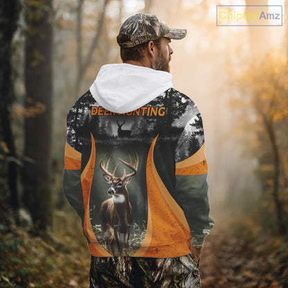 Custom Whitetail Deer Hunting Custom Name Camo Shirt, Deer Hunting Apparel, Hunting Gift NHT265