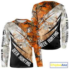 Load image into Gallery viewer, Deer Hunting Orange Camo Winter 3D All Over Printed Shirt, Hunting Clothes for Deer Season NHT268