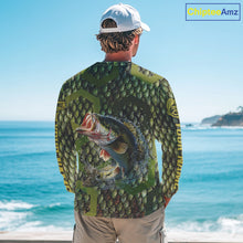 Load image into Gallery viewer, Custom Largemouth Bass Fishing Shirts Long Sleeve, Largemouth Bass Fishing Jerseys NHT378