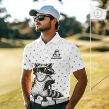 Load image into Gallery viewer, Funny Raccoon Golf Polo Shirt Custom Team Name Personalized Golf Team Polo Gift For Men