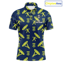 Load image into Gallery viewer, Personalized Disc Golf Polo Shirt Custom Name Gift Performance Polo For Men