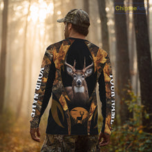 Load image into Gallery viewer, Deer Hunting Black With Camo Autumn - Personalized All Over Print Deer Hunting Clothes NHT190