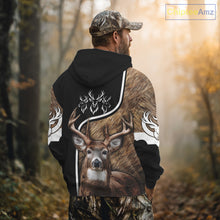 Load image into Gallery viewer, Whitetail Deer Hunting 3D All Over Print Shirts, Personalized Hunting Gifts For Deer Hunters NHT192