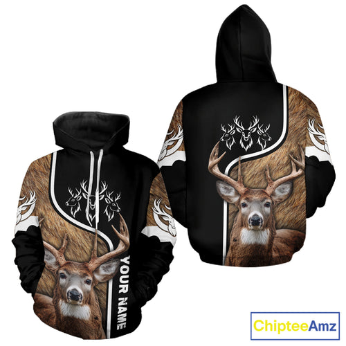 Whitetail Deer Hunting 3D All Over Print Shirts, Personalized Hunting Gifts For Deer Hunters NHT192