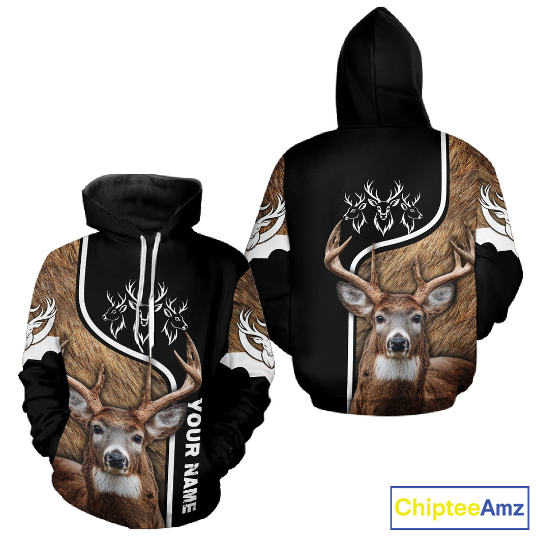 Whitetail Deer Hunting 3D All Over Print Shirts, Personalized Hunting Gifts For Deer Hunters NHT192