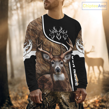 Whitetail Deer Hunting 3D All Over Print Shirts, Personalized Hunting Gifts For Deer Hunters NHT192