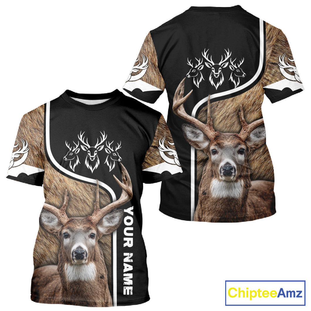 Whitetail Deer Hunting 3D All Over Print Shirts, Personalized Hunting Gifts For Deer Hunters NHT192