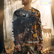 Load image into Gallery viewer, Personalized Grim Reaper Deer Hunting 3D Camo Shirt , Deer Hunting Shirt NHT278