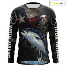 Load image into Gallery viewer, Personalized Texas Tuna Fishing Shirt – Custom Name Angler Apparel For Fishermen