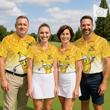 Load image into Gallery viewer, Personalized Banana Womens Golf Shirts Funny Cartoon Short &amp; Long Sleeve Polo NHT1177