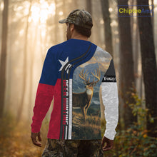 Load image into Gallery viewer, Deer Hunting Shirt with Texas Flag, Personalized Gift for Hunters NHT03