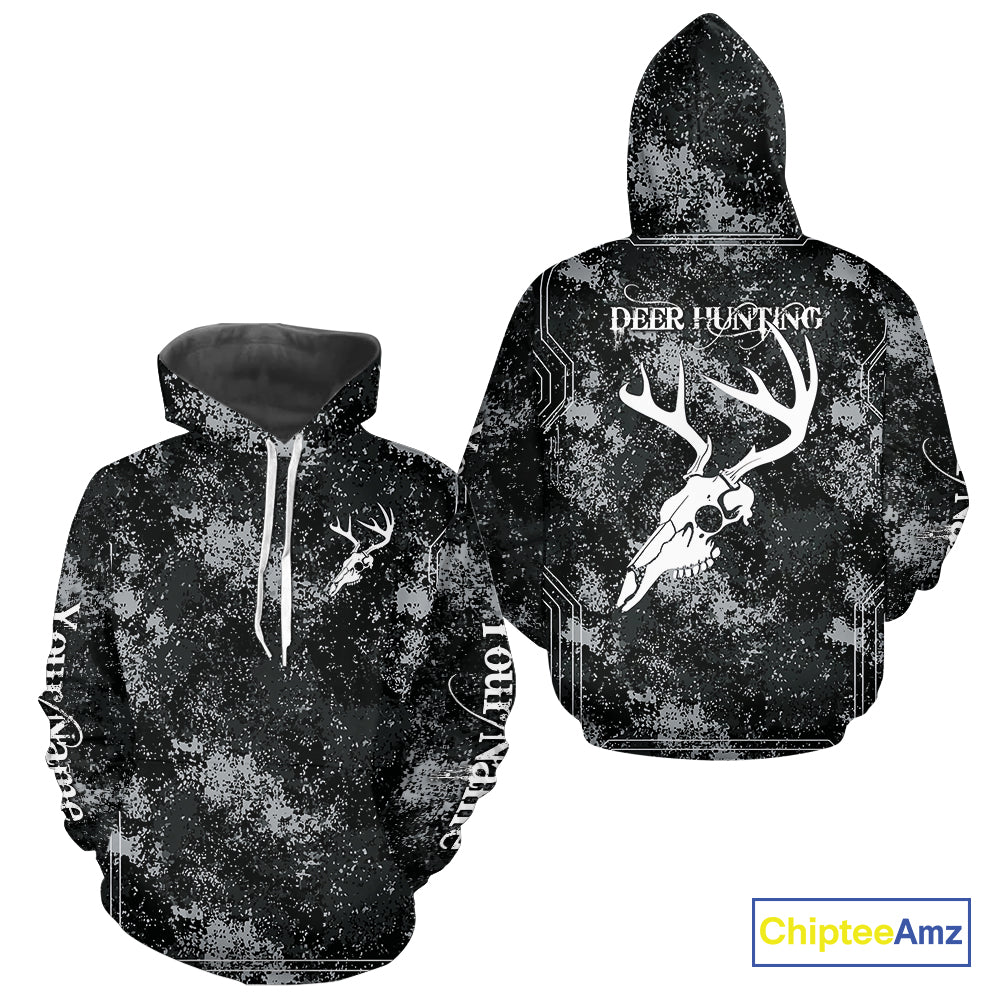 Deer Hunting Deer Skull Antlers Hunter Vintage Grunge Hunting Gift, Gift For Hunter NHT1364