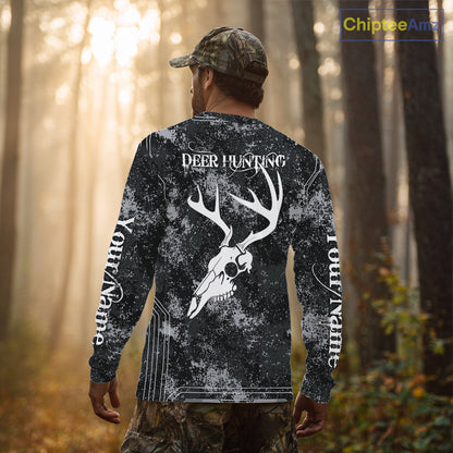 Deer Hunting Deer Skull Antlers Hunter Vintage Grunge Hunting Gift, Gift For Hunter NHT1364