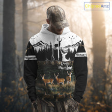 Load image into Gallery viewer, Personalized Deer Hunting Clothing, Hunting Hoodie for Men NHT367
