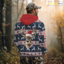 Load image into Gallery viewer, Funny Ugly Sweater Pattern Deer Hunting Customized Name All Over Print Shirts Christmas Shirt NHT305