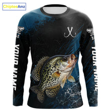 Load image into Gallery viewer, Custom Crappie Fishing Jersey Personalized Long Sleeve Shirt For Men 