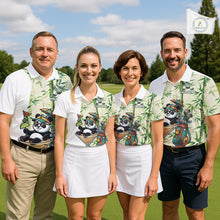 Load image into Gallery viewer, Funny Tropical Bamboo Panda Bear Apparel, Custom Name Performance Golf Jersey For Men