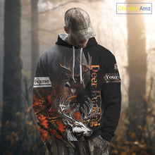 Load image into Gallery viewer, Men’s Hunting Deer Camo 3D All-Over Printed Hoodie Shirt – Hunting Hoodie for Men NHT330