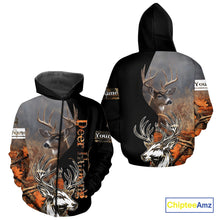 Load image into Gallery viewer, Men’s Hunting Deer Camo 3D All-Over Printed Hoodie Shirt – Hunting Hoodie for Men NHT330