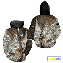 Load image into Gallery viewer, Beagle Dog Chasing the Rabbit Camo Custom Name Shirts, Rabbit Hunting Gifts NHT283