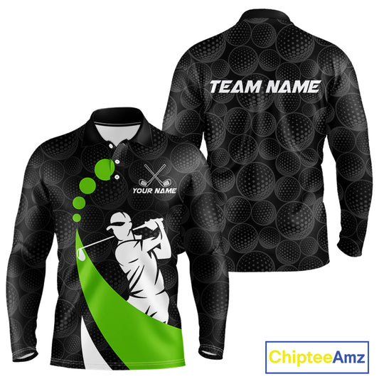 Custom Ball Golf Polo Shirt For Dad – Personalized Name & Team Design, Father’S Day Gift Idea NHT669