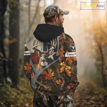 Load image into Gallery viewer, Deer Hunting Shirt-Personalized Texas Flag Camo Forest, Best Gifts for Deer Hunters NHT198