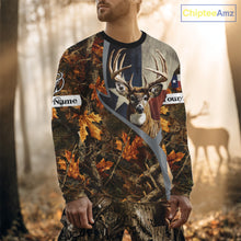 Load image into Gallery viewer, Deer Hunting Shirt-Personalized Texas Flag Camo Forest, Best Gifts for Deer Hunters NHT198