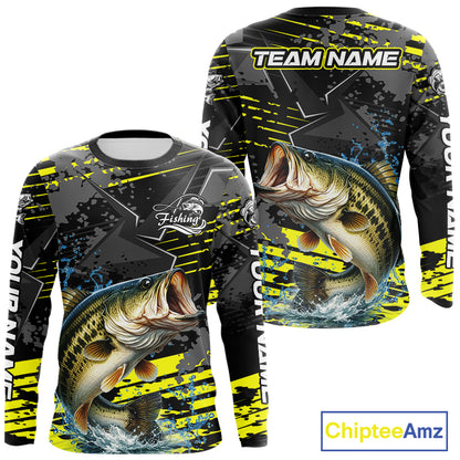 Personalized Largemouth Bass Fishing Jerseys For Fishing Team, Fishing Gift For Men NHT520